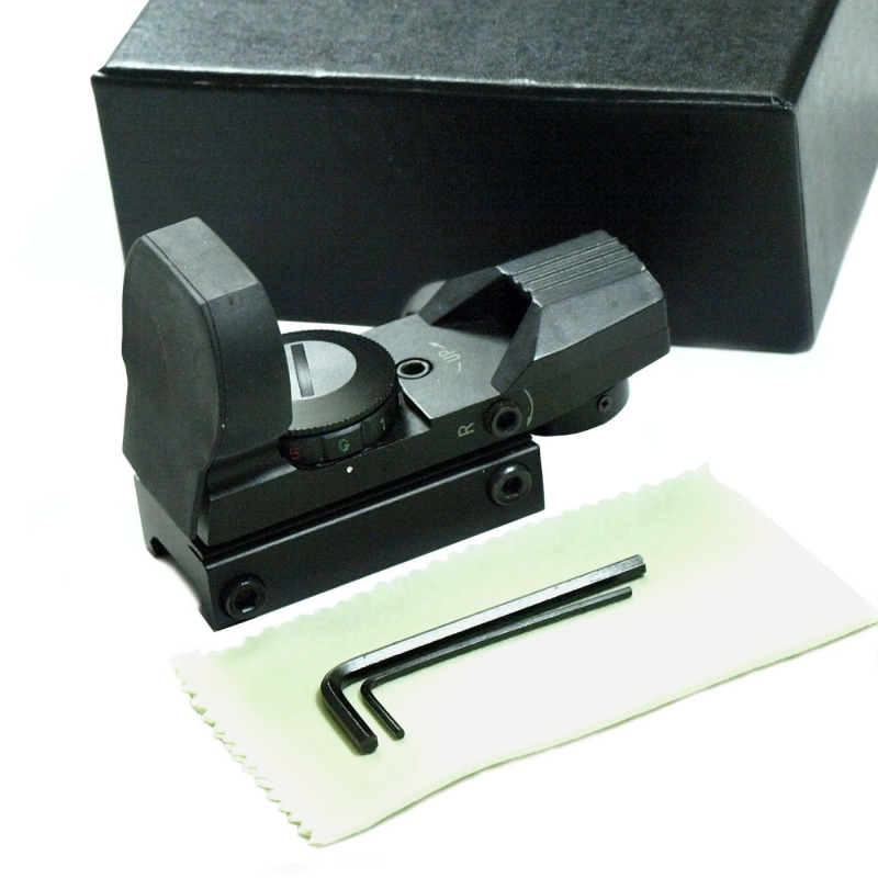 Tactical Holographic Reflex Red Green Dot Sight 4 Type Reticle for 20mm Rails