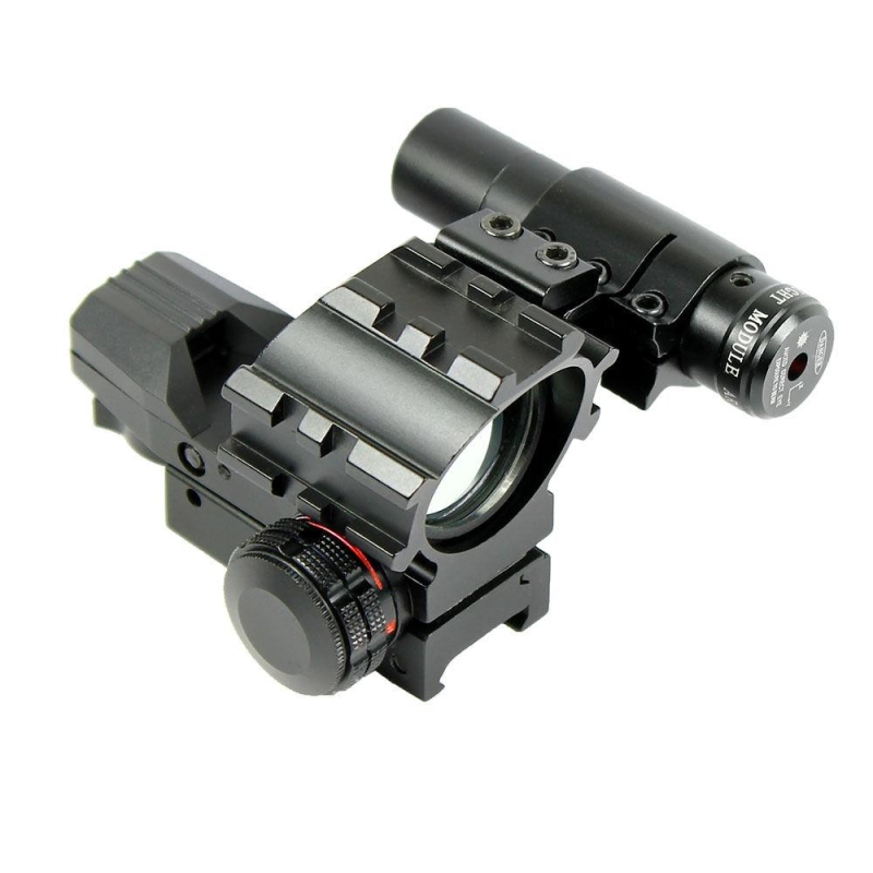 Holographic Tactical Red / Green 4 Reticles Reflex Dot Scope + laser sight combo