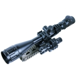 6-24x50 Hunting Rifle Scope Mil-dot illuminated Snipe Scope & GREEN Laser Sight