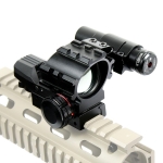 Holographic Tactical Red / Green 4 Reticles Reflex Dot Scope + laser sight combo
