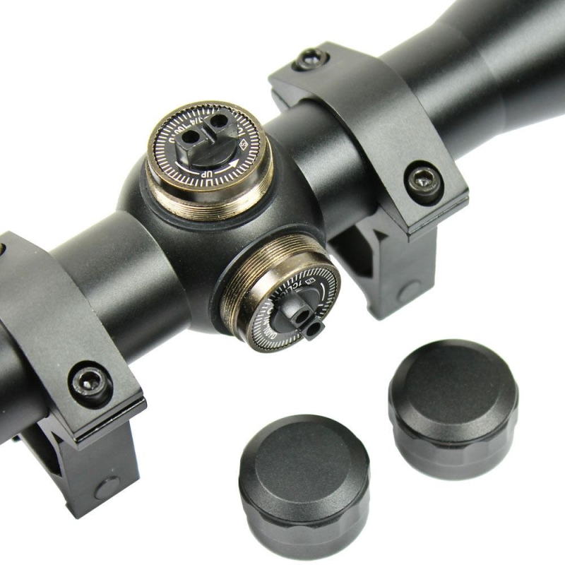 3-9x40 AOEG Hunting Rifle Scope Red Green Dual illuminated Optical Gun Scope