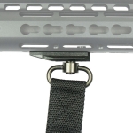 Tactical Single One Point Bungee Gun Rifle Sling + QD + HK + Pad + Swivel Mount - West Lake Tactical