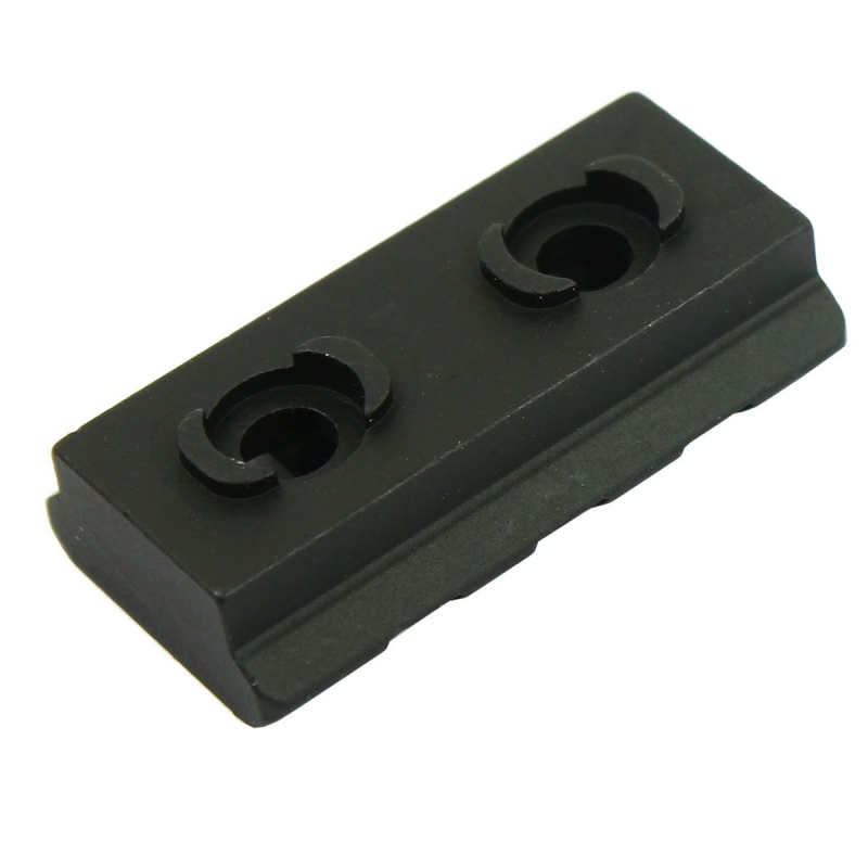 M-Lok 3 Slot Picatinny/Weaver Rail Handguard Section Aluminum - Black