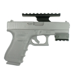Tactical Pistol Handgun Scope Mount with Weaver Rails for Red Dot Laser Sight