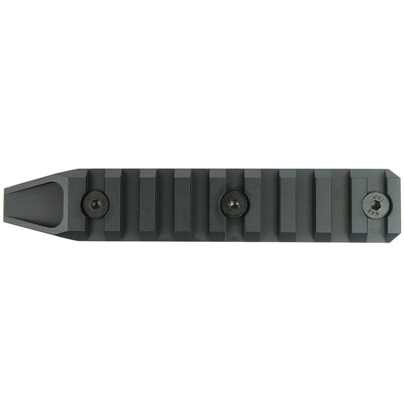 9 Slot 4.5" Picatinny Weaver Rail Section for Keymod Handguard - Aluminum Black
