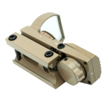 Tactical Holographic Reflex Sight Red - Green 4 Reticles with Rail Mount - Tan
