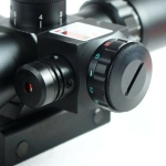 2.5-10x40 Tactical Rifle Scope Red Laser Dual illuminated Mil-dot wit Rail Mount