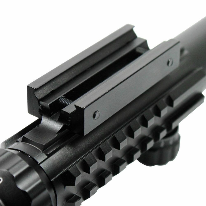 Tactical C3-9X40EG Optical Rifle Scope with Green Laser Sight Mounts & Acc Rails
