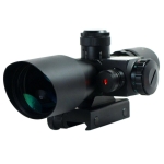 2.5-10x40 Tactical Rifle Scope Red Laser Dual illuminated Mil-dot wit Rail Mount