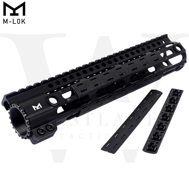 5.5" M-LOK Rail Panel Cover Handguard Slot Covers Snap-in 5 PCS Pack Black / Tan