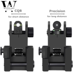 Fiber Optics Tactical 223 556 Flip Up Rapid Transition Front and Rear Iron Sight