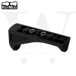 Tactical KeyMod Angled Forward Foregrip Fore Grip Forend Hand Stop Black / Tan