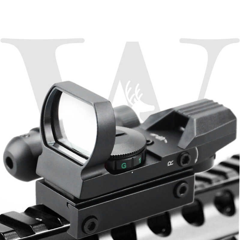 Tactical Reflex Red Green Dot Sight Scope With Red Laser Holographic Illuminated