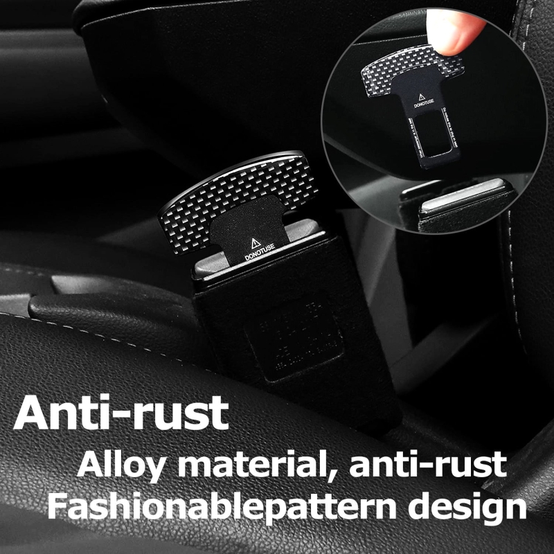 4 PCS Universal Car Safety Seat Belt Alarm Stopper Clip Carbon Fiber Clamp | West Lake Tactical