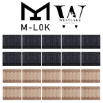 10 PCS M-Lok Rail Cover SNAP-IN Panels for MLOK Handguard Black / Tan