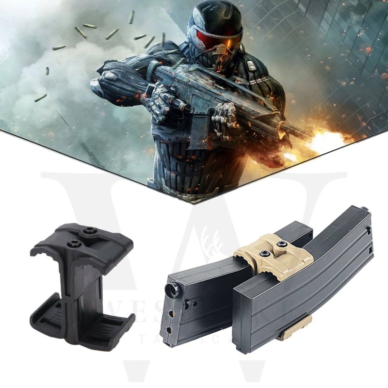 Tactical Magazine Coupler Parallel Connector Link Clamp Double Holder Mount 5.56