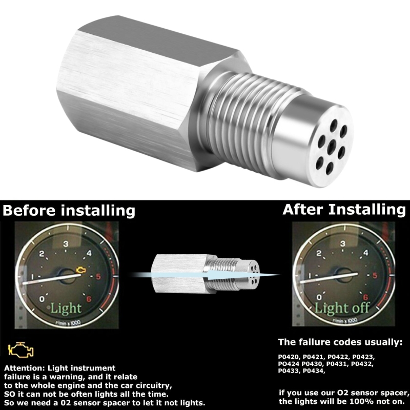 O2 Oxygen Sensor Spacer Engine Adapter Bung Catalytic Hot Converter new | West Lake Tactical