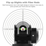 Fiber Optics Front Rear 45 Degree Offset Rapid Transition BUIS Backup Iron Sight | West Lake Tactical