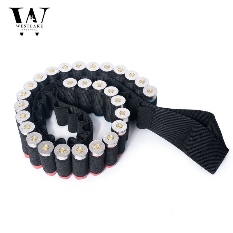 Tactical Shotgun Shell Shotshell Shoulder Ammo Bandolier Sling High Capacity