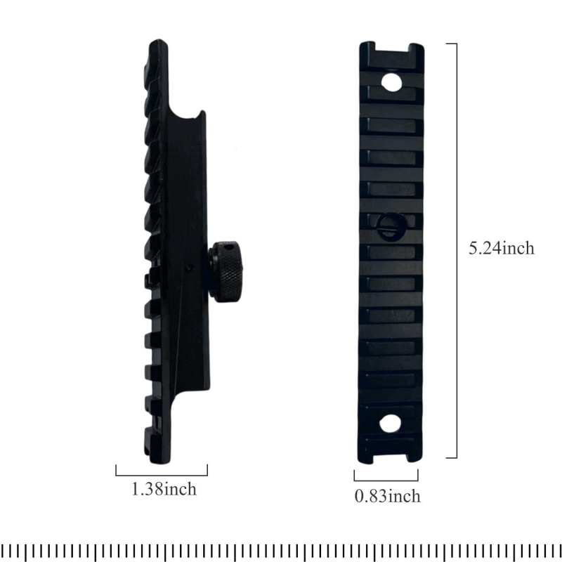 New Weaver Picatinny Rail Flattop QD Quick Release Carry Handle w/ Rear Sight Plus Top Mount - West Lake Tactical