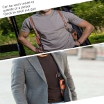 Tactical Gun Holster Shoulder Leather Pistol and Mag Concealed Vest 2 Color | West Lake Tactical