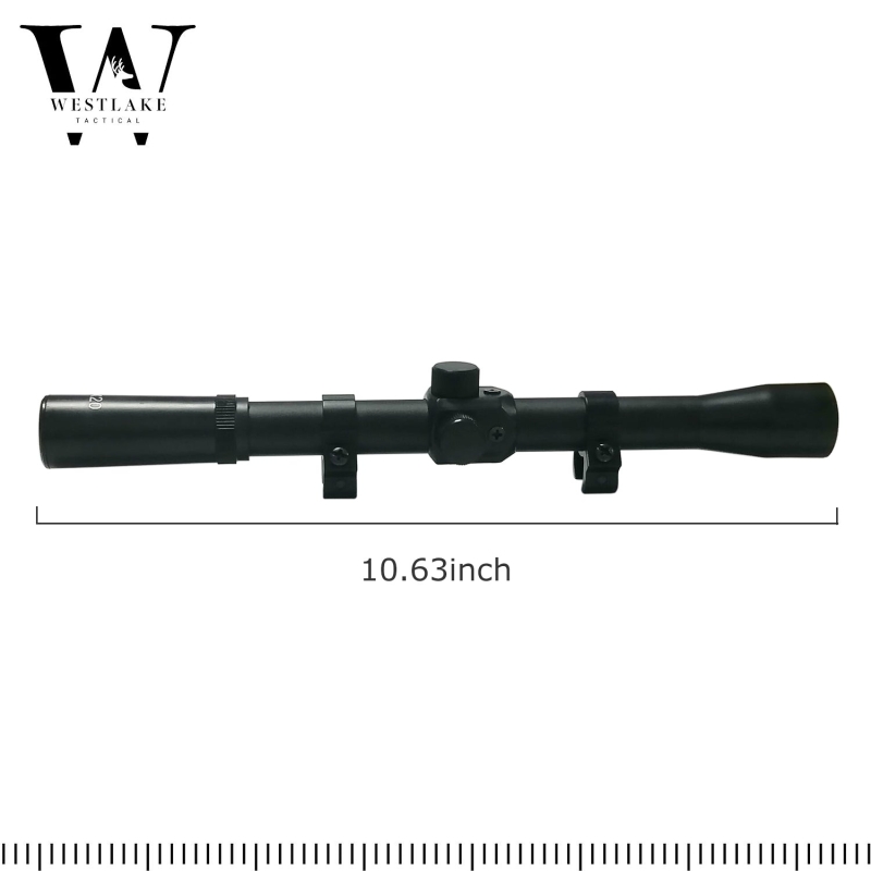 4X20 Scope w/ Ring Mounts Rapid Range Hunting Tactical Rifle Air Gun Crossbow | West Lake Tactical