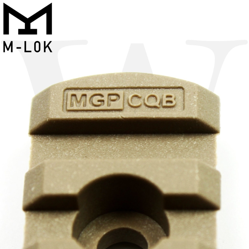 Pack of 5 Polymer M-LOK Picatinny Rail Sections Lightweight MLOK Rails for Picatinny Accessories