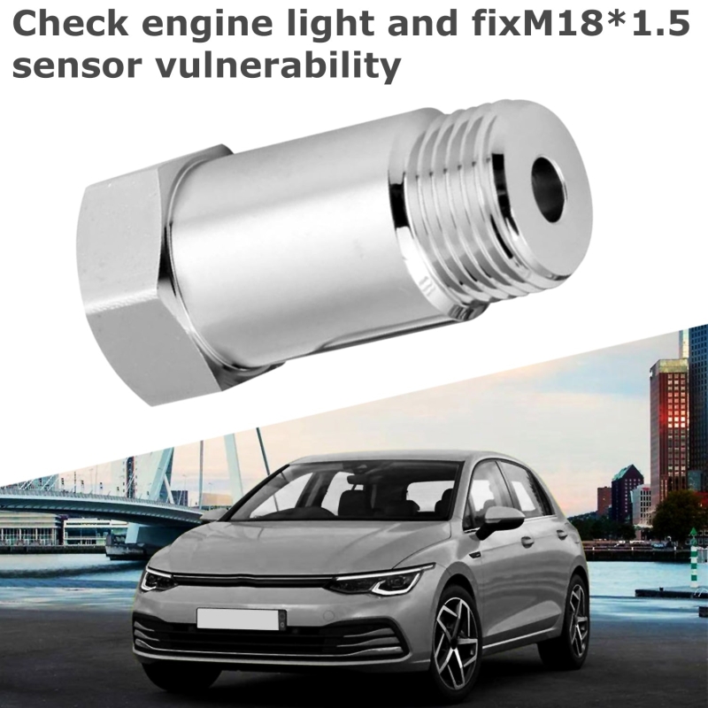 2 Pack O2 Extender extension adapter oxygen sensor spacer cel fix m18x1.5x45mm