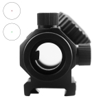 Red / Green Dot Sight 2 MOA Reflex Gun Sight Rifle Scope With 1 inch Riser Mount