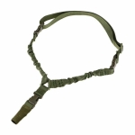 Tactical One 1 Single Point Bungee Rifle Gun Sling Strap w/ Quick Release Buckle