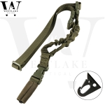 Tactical One 1 Single Point Bungee Rifle Gun Sling Strap w/ Quick Release Buckle
