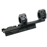 Quick Release 1"/30mm Ring Scope Mount&inserts Auto Lock 20mm Rail for Hunt