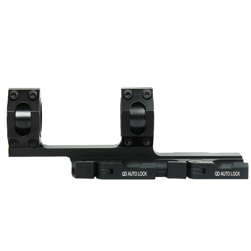 Quick Release 1"/30mm Ring Scope Mount&inserts Auto Lock 20mm Rail for Hunt
