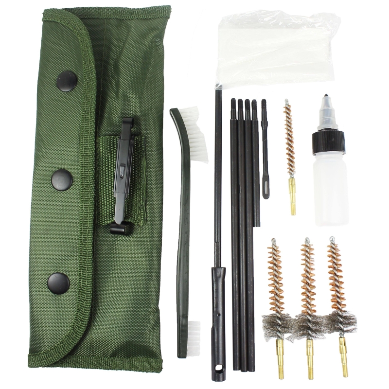 IMG_0057 13 PCS AR-15 / M16 CLEANING KIT .223/.556 with 3 Bronze CHAMBER BRUSHES w/ Case - West Lake Tactical