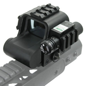 Tactical HD 553G Red Green Reticle Reflex Holosight Rifle Scope w/ Green Laser - West Lake Tactical