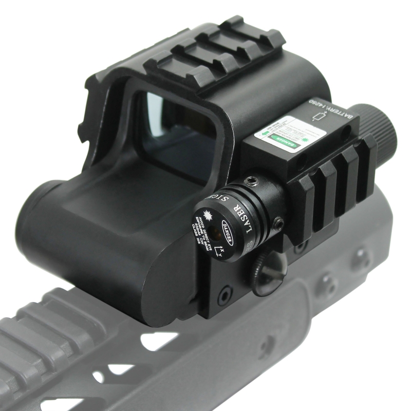 IMG_1585 Tactical HD 553G Red Green Reticle Reflex Holosight Rifle Scope w/ Green Laser - West Lake Tactical
