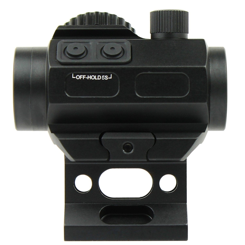 Red / Green Dot Sight 2 MOA Reflex Gun Sight Rifle Scope With 1 inch Riser Mount