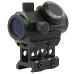 Red / Green Dot Sight 2 MOA Reflex Gun Sight Rifle Scope With 1 inch Riser Mount