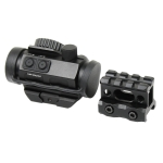 Red / Green Dot Sight 2 MOA Reflex Gun Sight Rifle Scope With 1 inch Riser Mount