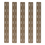 5.5" M-LOK Rail Panel Cover Handguard Slot Covers Snap-in 5 PCS Pack Tan