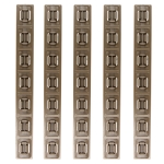5.5" M-LOK Rail Panel Cover Handguard Slot Covers Snap-in 5 PCS Pack Tan