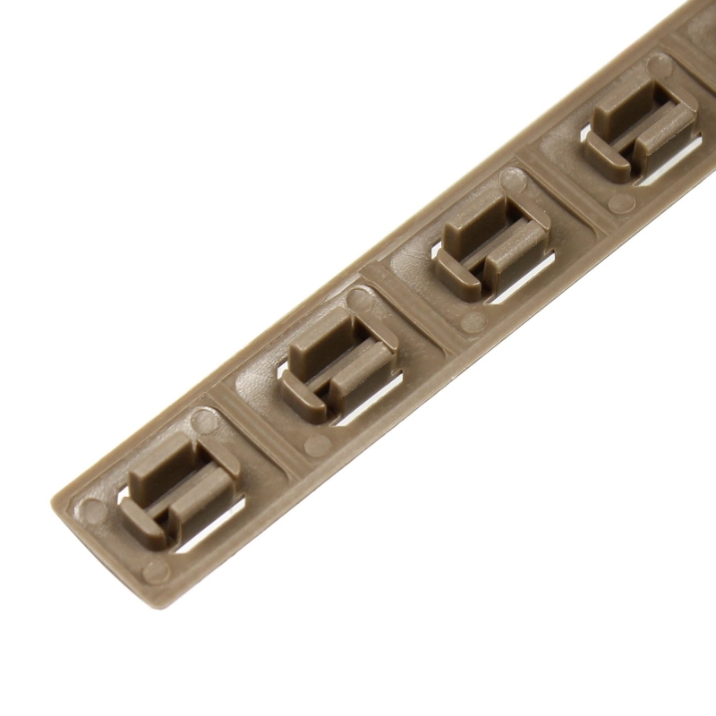 5.5" M-LOK Rail Panel Cover Handguard Slot Covers Snap-in 5 PCS Pack Black / Tan