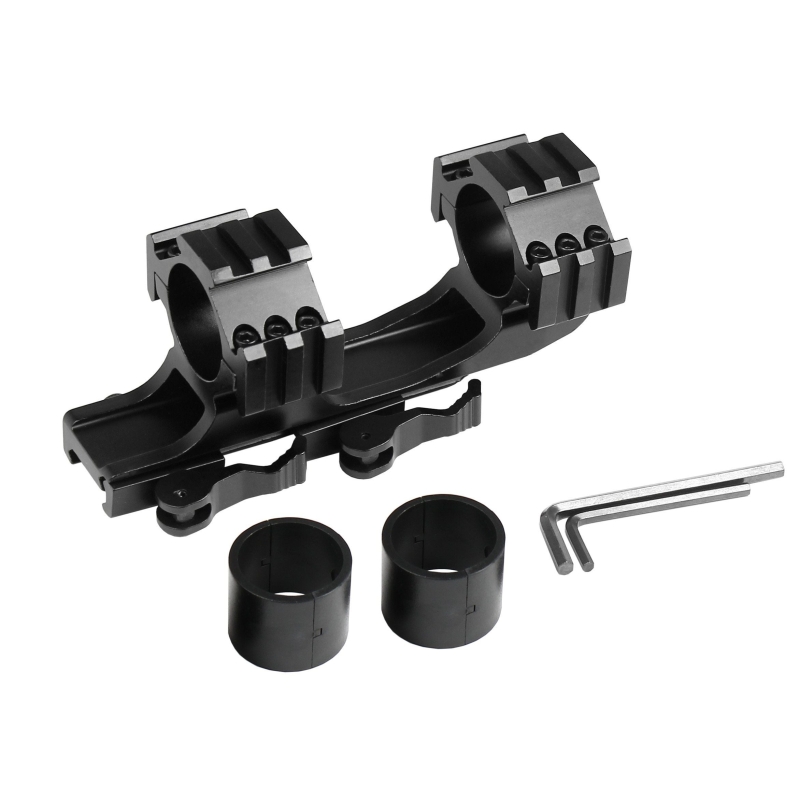 30mm to 1" Tactical PEPR style Quick Release Cantilever Rifle Scope Mount