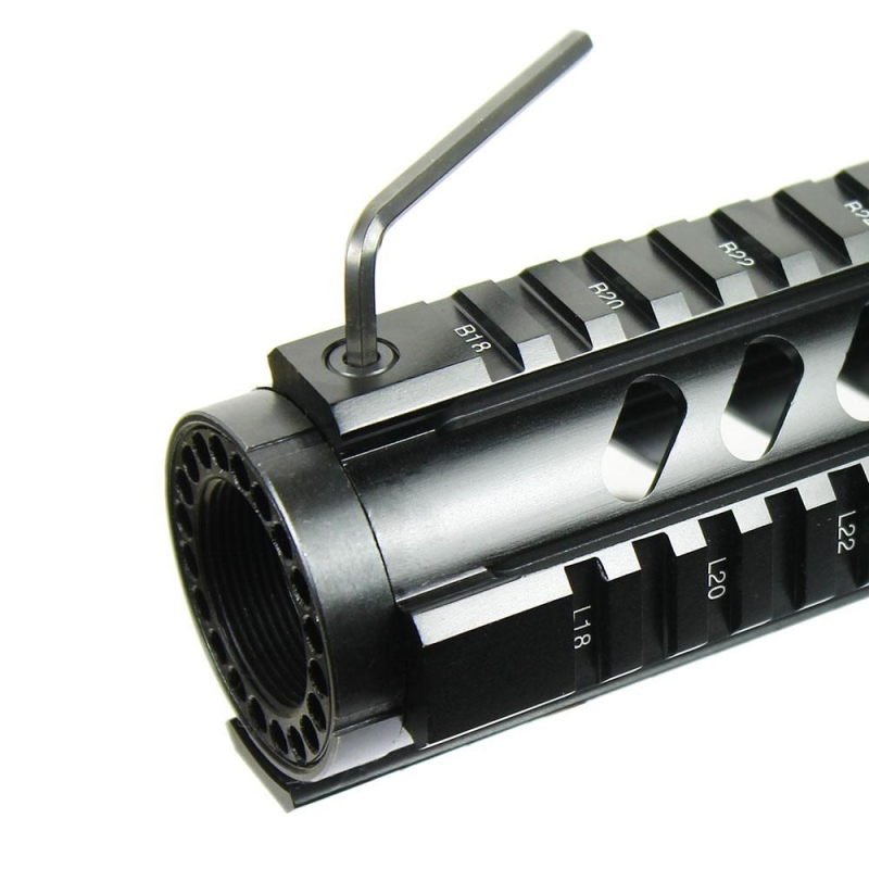 12" Long Free Float Quad Rail Handguard .223/5.56