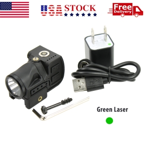 Tactical Flashlight & Green Laser Sight Combo Picatinny Rail Mounted Pistol | West Lake Tactical
