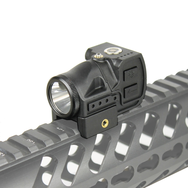 Tactical Flashlight & Green Laser Sight Combo Picatinny Rail Mounted Pistol | West Lake Tactical