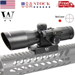 WLT 2.5-10x40IR Rifle Scope Mil-dot illuminated with Red Dot Laser Sight | West Lake Tactical