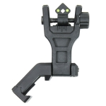 Foldable 45 Degree Fiber Optics Iron Sights Offset Front and Rear Sight Polymer - West Lake Tactical