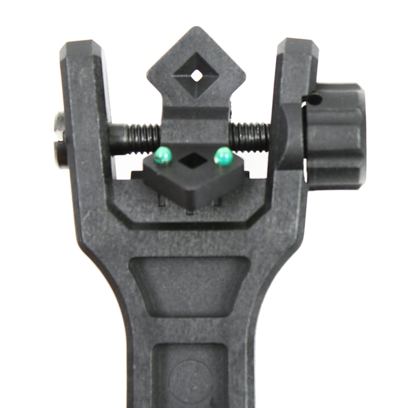 Foldable 45 Degree Fiber Optics Iron Sights Offset Front and Rear Sight Polymer - West Lake Tactical