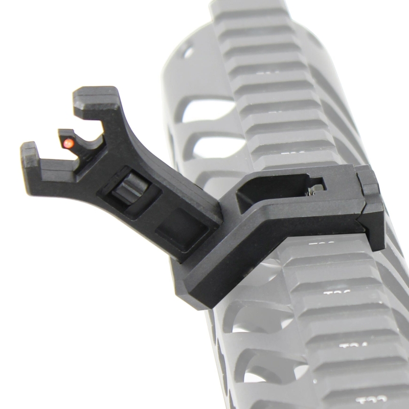 Foldable 45 Degree Fiber Optics Iron Sights Offset Front and Rear Sight Polymer - West Lake Tactical